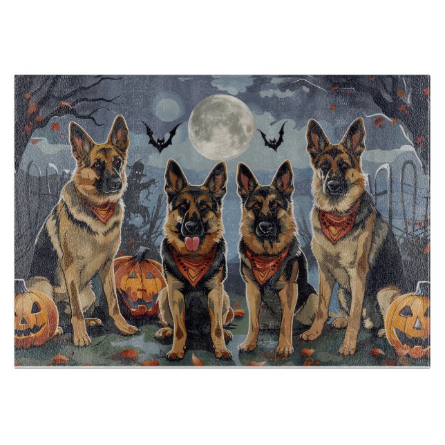 Tysk Shepherd Halloween-taloky (Framsidan)