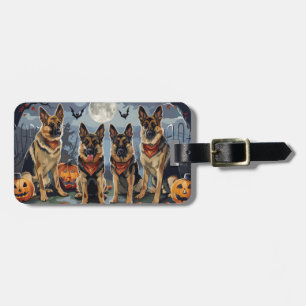 Tysk Shepherd Halloween-taloky Bagagebricka