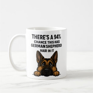 Tysk Shepherd Hår I Allt Hundägare Humor Kaffemugg