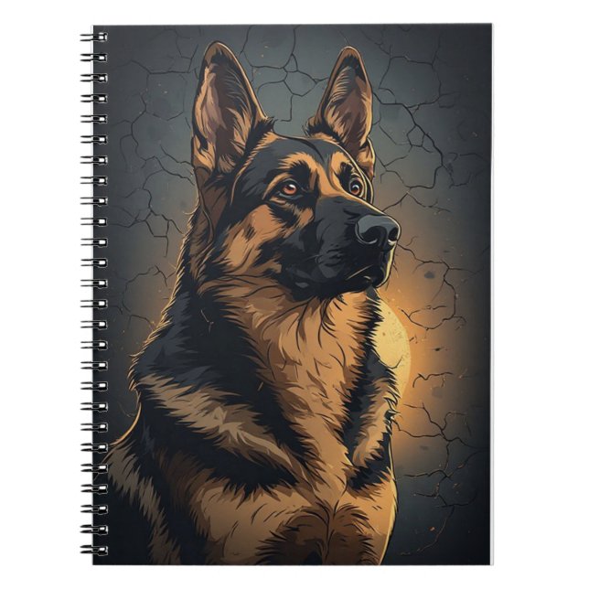 🦴 Tysk Shepherd Hem Dekoration För Hund Fans 🦴 Anteckningsbok (Framsidan)
