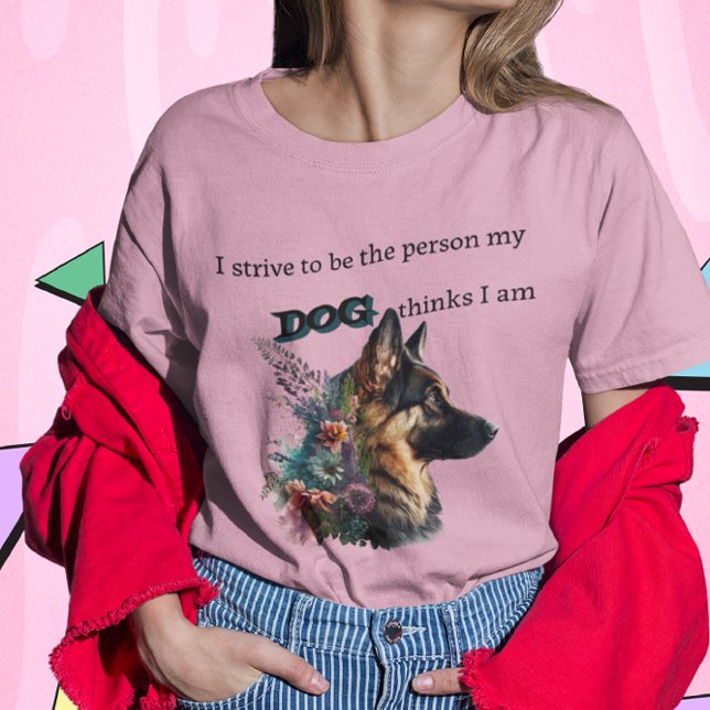 Tysk Shepherd Hund-Älskare T-Shirt (Skapare uppladdad)