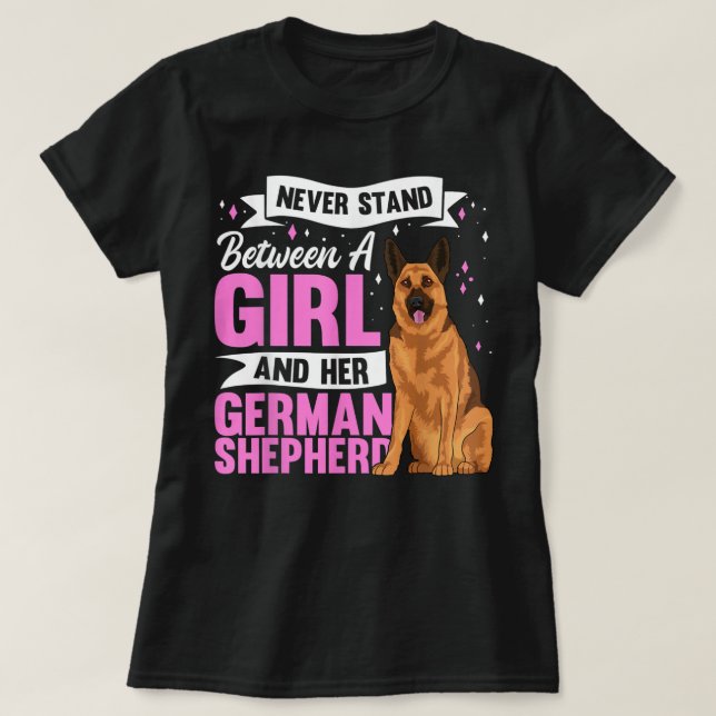 Tysk Shepherd Hund Apparel for Womens T Shirt (Design framsida)