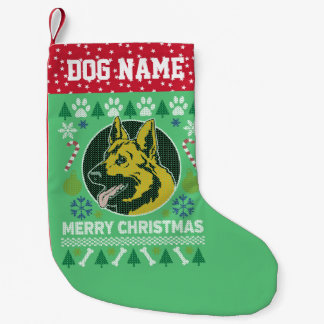 Tysk Shepherd Hund aveln Ugly jul Sweater Liten Julstrumpa