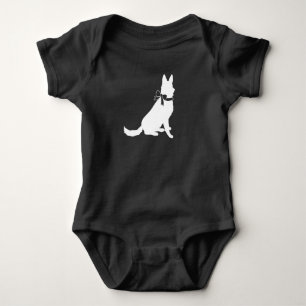 Tysk Shepherd Hund Baby Shower Genderless T Shirt