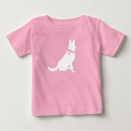Tysk Shepherd Hund Baby Shower Rosa Girl T Shirt