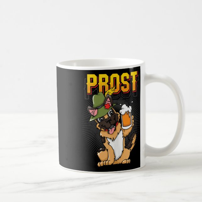 Tysk shepherd Hund Beer Mugg Bayern Prost-Tank til (Höger)