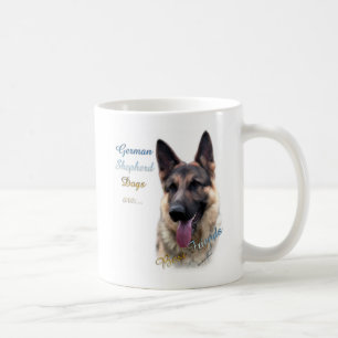 Tysk Shepherd Hund Best Friend 2 Kaffemugg