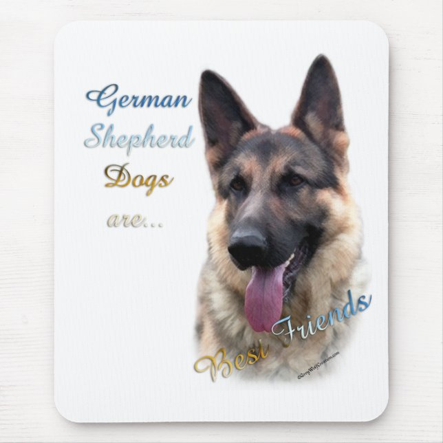 Tysk Shepherd Hund Best Friend 2 Musmatta (Framsidan)