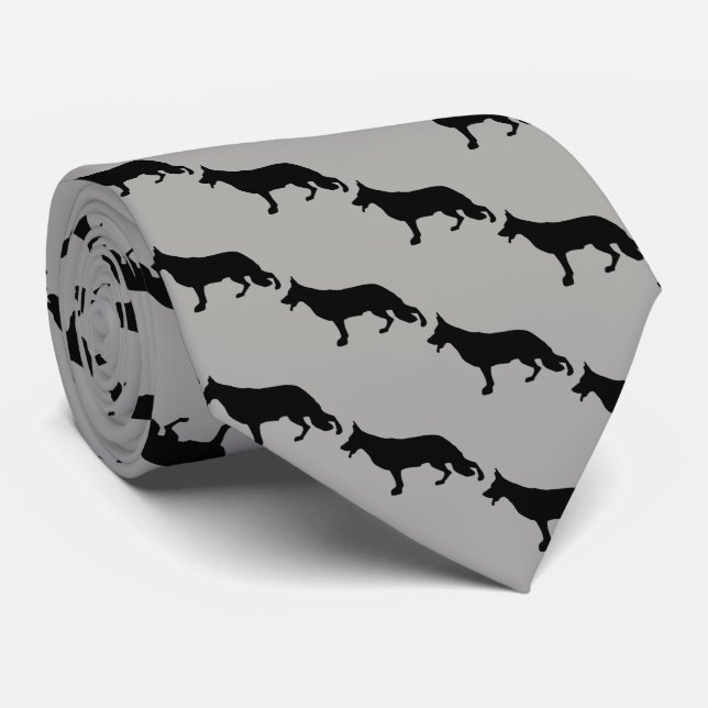 Tysk Shepherd Hund Black Slips (Rullad)