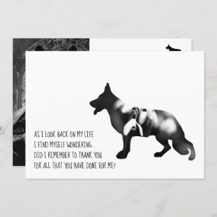 Tysk Shepherd hund Black Tack Kort