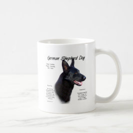 Tysk Shepherd Hund (blkB) Historikdesign Kaffemugg