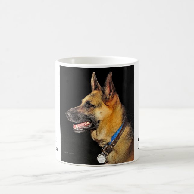 Tysk shepherd Hund Coffee Mugg (Center)