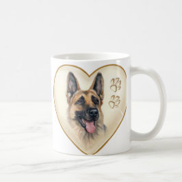 Tysk shepherd Hund Coffee Mugg Kopp