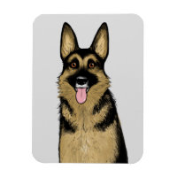 Tysk Shepherd Hund | Cute GSD | Djurälskarns konst