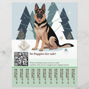 Tysk Shepherd Hund Flyer 