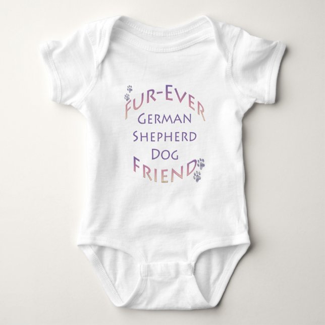 Tysk Shepherd Hund Furever T-shirt (Framsida)