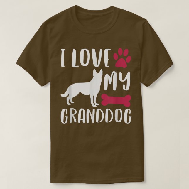 Tysk Shepherd Hund Grandma Grandpa Granddog - Co T Shirt (Design framsida)