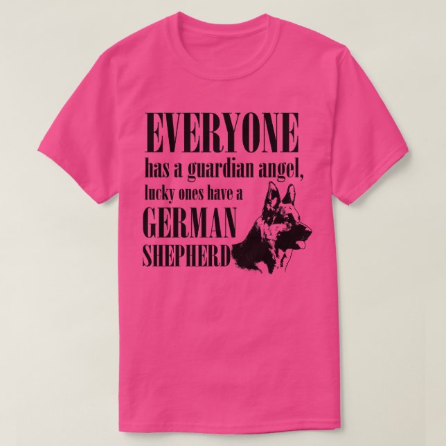 Tysk Shepherd Hund GSD (14) T Shirt (Design framsida)