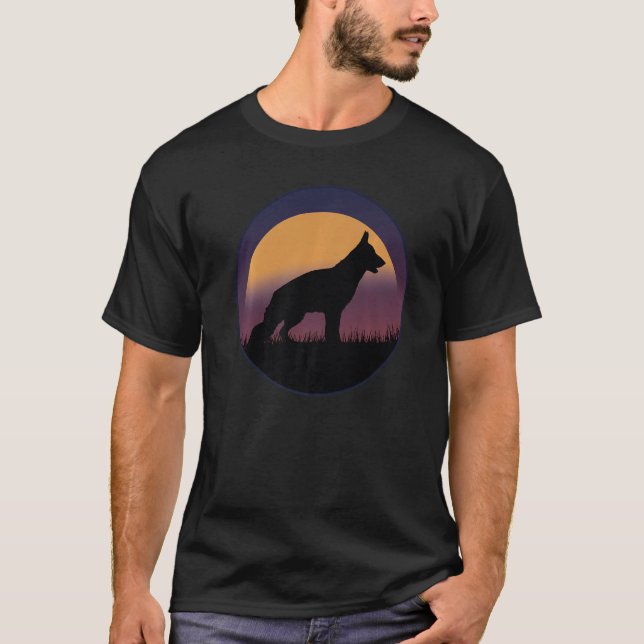 Tysk Shepherd Hund Gsd Hund aveln 2 T Shirt (Framsida)