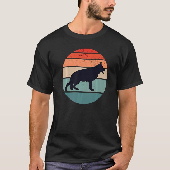 Tysk Shepherd Hund Gsd Hund aveln 8 T Shirt (Framsida)
