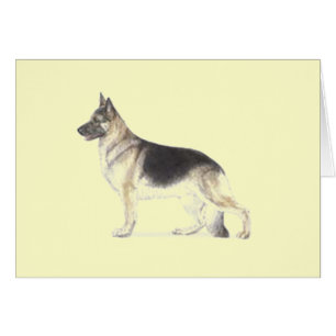 Tysk Shepherd Hund Hälsningskort