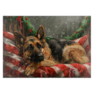 Tysk Shepherd Hund jul Festive