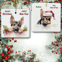 Tysk Shepherd Hund-julfest