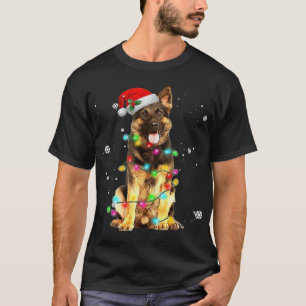 Tysk Shepherd Hund Julgran Jultröja Xmas Gör T Shirt