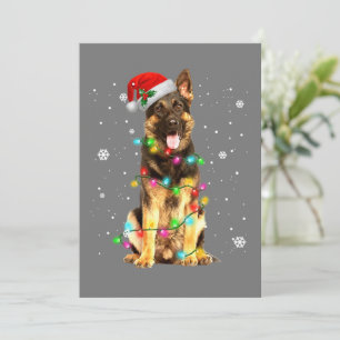Tysk Shepherd Hund Julgran Tröja Xmas Julkort