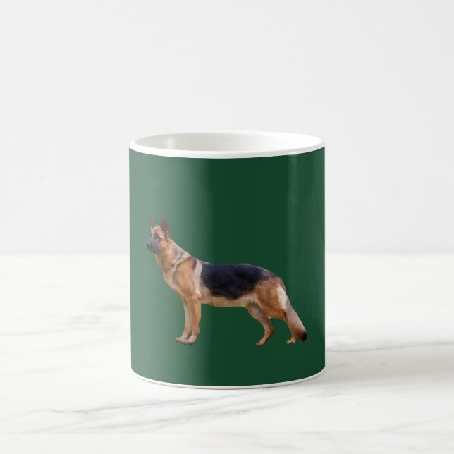 Tysk Shepherd Hund Kaffemugg (Center)