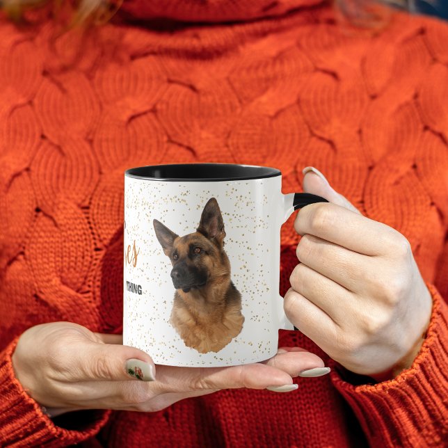 Tysk Shepherd Hund Kisses Fix Allt Mugg (Skapare uppladdad)