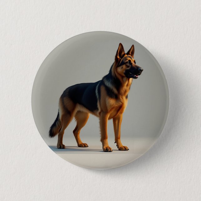 Tysk Shepherd Hund Knapp (Framsida)