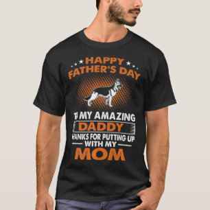 Tysk shepherd Hund Lycklig Fars dag Gift Premiu T Shirt