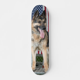 Tysk Shepherd Hund Mini Skateboard Bräda 18,5 Cm