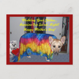 Tysk Shepherd Hund Modeling Mors dag Vykort