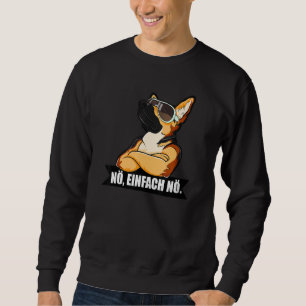 Tysk Shepherd Hund Nope Nö Simply Nö Hundar Lång Ärmad Tröja