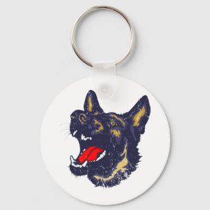 Tysk Shepherd Hund Nyckelring