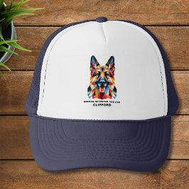 Tysk Shepherd Hund Pappa Personlig Polygonal Keps