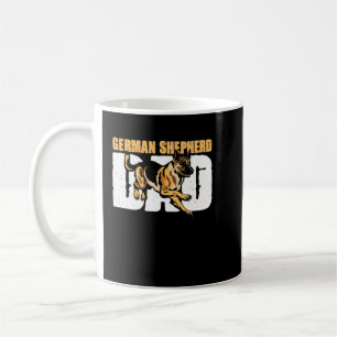 Tysk Shepherd Hund Pappa Vintage Fars dag Kaffemugg
