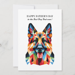 Tysk Shepherd Hund Personlig Fars Dag Julkort