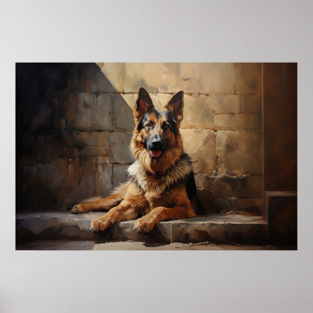 Tysk Shepherd hund Poster (Framsidan)