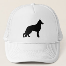 Tysk Shepherd Hund Silhouette Keps