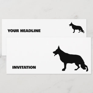 Tysk Shepherd Hund Silhouette-renhet