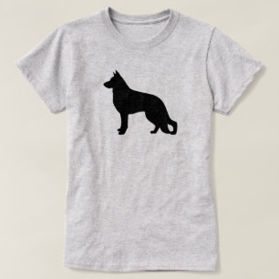 Tysk Shepherd Hund Silhouette Tröja