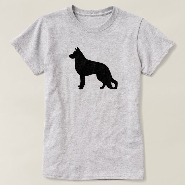 Tysk Shepherd Hund Silhouette Tröja (Design framsida)