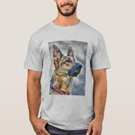 Tysk Shepherd Hund T Shirt
