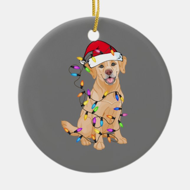 Tysk Shepherd Hund Träd jul Sweater Julafton Do Julgransprydnad Keramik (Framsidan)