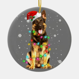Tysk Shepherd Hund Träd jul Sweater Julafton Do Julgransprydnad Keramik