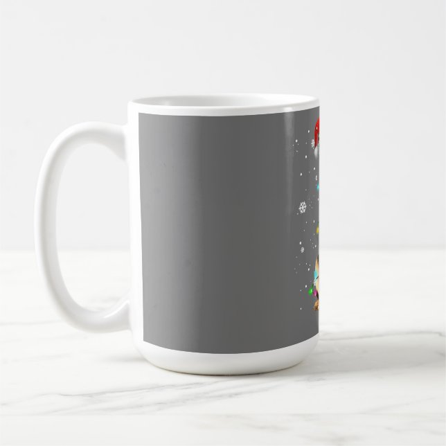 Tysk Shepherd Hund Träd jul Sweater Julafton Do Kaffemugg (Vänster)