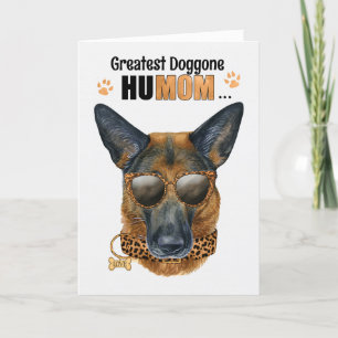 Tysk Shepherd Hund Underbarare HuMOM Mors dag Helgkort